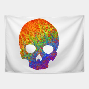 Rainbow skull Tapestry