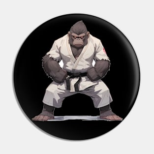 Karate Master Gorilla Pin