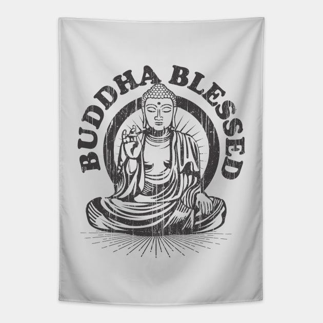 Buddha Blessed Tapestry by machmigo