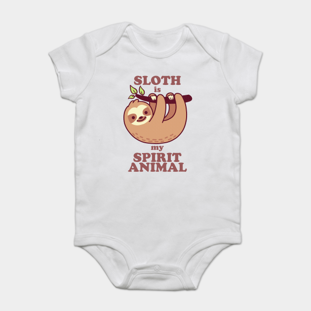 My Spirit Animal Sloth Baby Romper My Spirit Animal Sloth Baby Romper