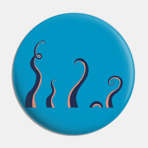 Tentacles Pin by Teal & Turquoise