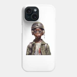 Military Minded Street Soldier Urban Warrior Black Boy Phone Case