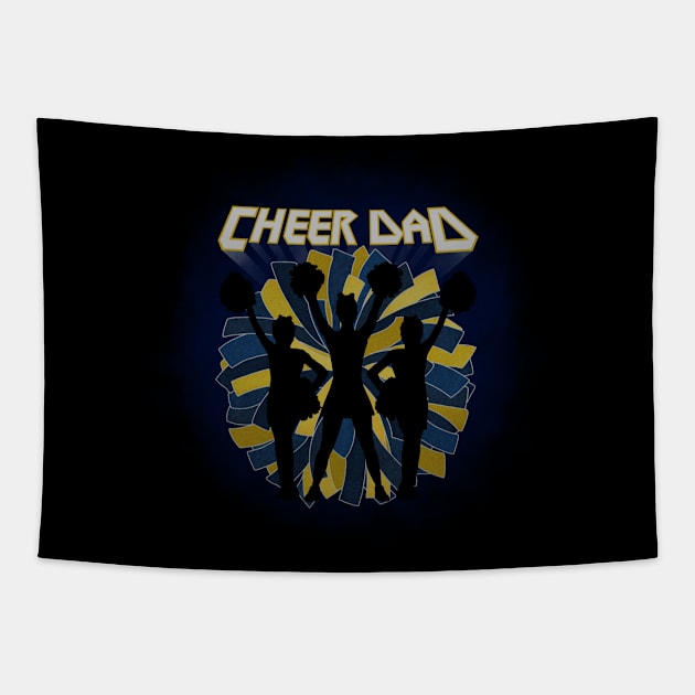 cheer dad Tapestry by 752 Designs