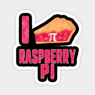 I Raspberry Pie Pi Day Maker Computer Science Math Teacher Magnet