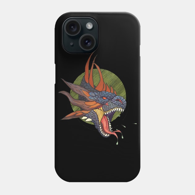 Dragon saliva Phone Case by Artofokan