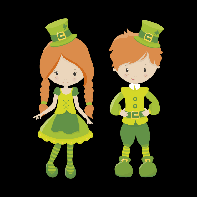 St. Patrick's Day girl and boy by BK55