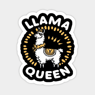 Llama Drama Queen Funny Llama posing shirt Magnet