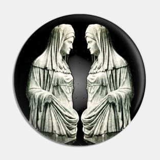 Vestal Roman Sibyl Lady of Fate in the Old Faith Pin