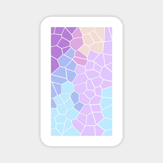 Glass Pastel Color Pattern Magnet by Faishal Wira