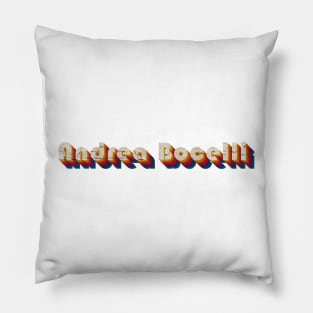 retro vintage Andrea Bocelli Pillow