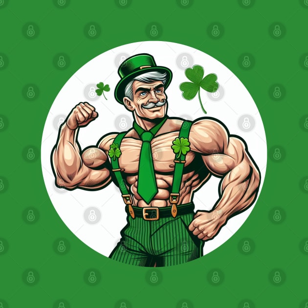 Leprechaun Shamrock Muscledad St Patricks Day by muscle