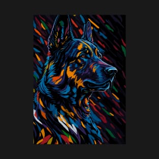 Abstract German Shepherd T-Shirt