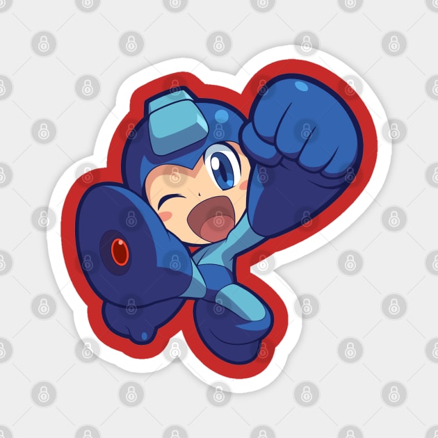 Mega Man Magnet by Olien