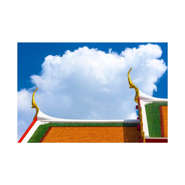 Fantastical Roofline Against the Sky, Wat Pho by BrianPShaw