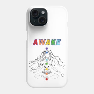 Chakra Meditate Awake Phone Case