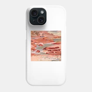 Red Rocks on the Seashore Phone Case