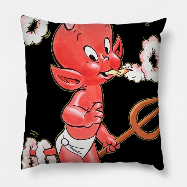 cartoon Pillow by DelSy