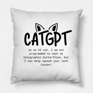 CatGPT Cute Pillow