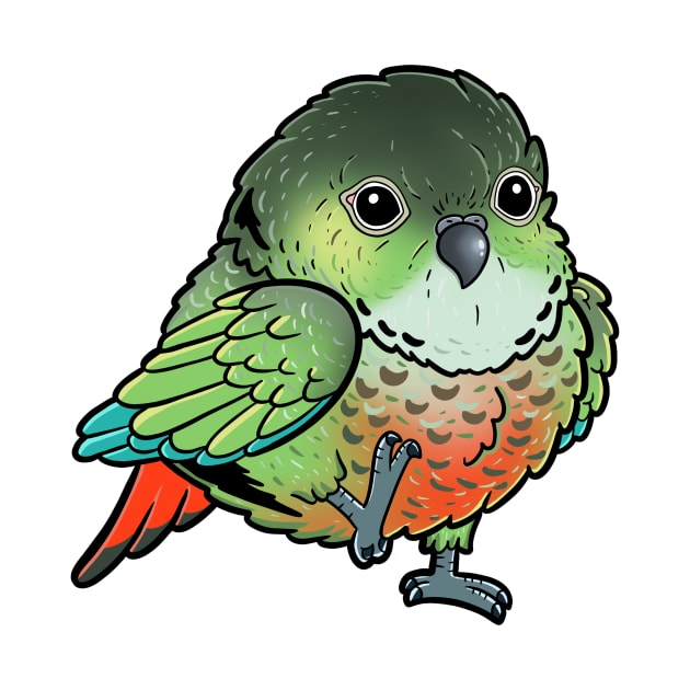 Cute Green Cheek Conure by Holymayo Tee