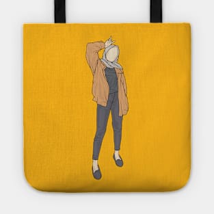 Orange Sunset Moon Collection Tote