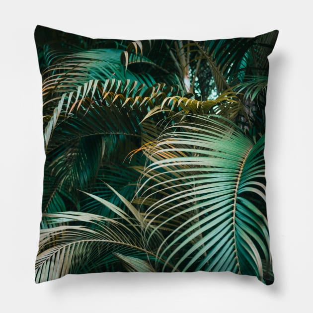 Botanical Green Foliage Pillow by gronly