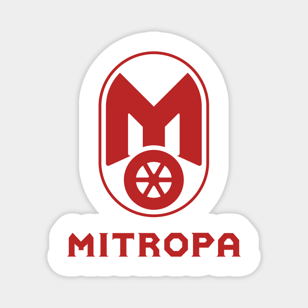 Moped Mitropa Logo (red) Magnet by GetThatCar