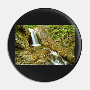 Waterfall on a mountain river Pin