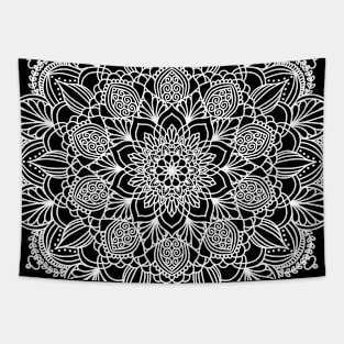 Bohemian Floral Mandala Tapestry