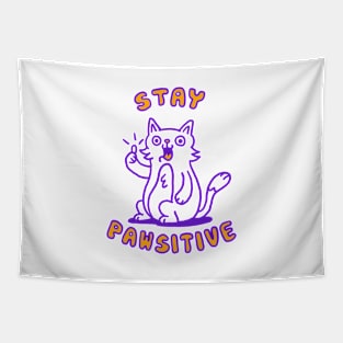 Stay Pawsitive Tapestry