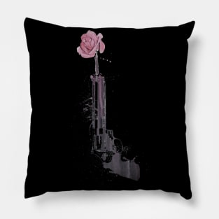 guns n flower Pillow