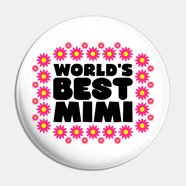 World's Best Mimi Pin by colorsplash