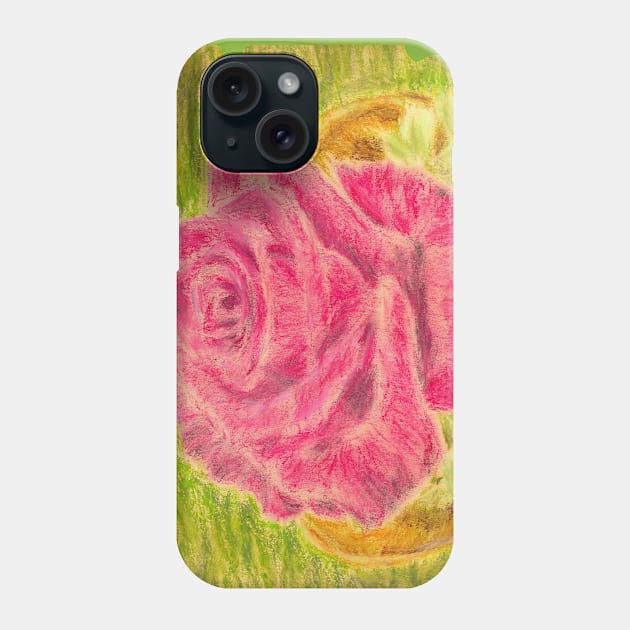 Purple rose Phone Case by Ezhael