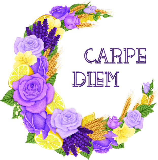 Full Bloom | Purple Carpe Diem Kids T-Shirt by hisameartwork