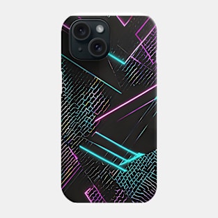 Colourful neon lights pattern Phone Case