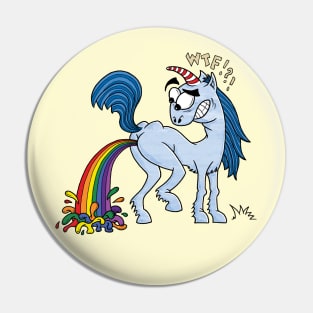 Unicorn Pooping Rainbow Pin