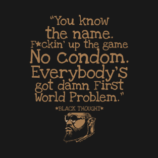 Thought vs Everybody- No Condom T-Shirt