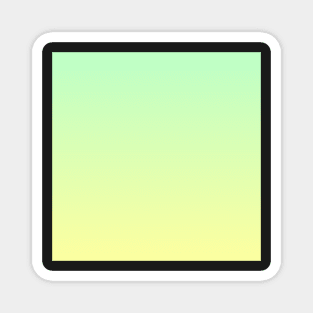 Green-yellow pastel ombre gradient Magnet