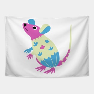 Cute Mouse Cartoon Tapestry