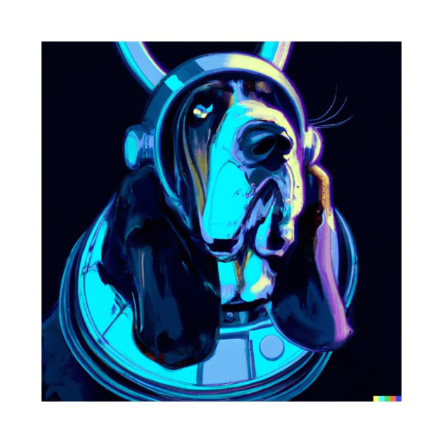 Cyber Punk Basset by GhostlierNation