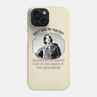 Oscar Wilde Poetry T-Shirt Genius Ware Victorian Literature Poster Phone Case