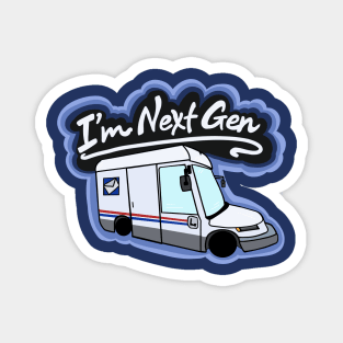 Next Gen Electric Mail Truck Magnet