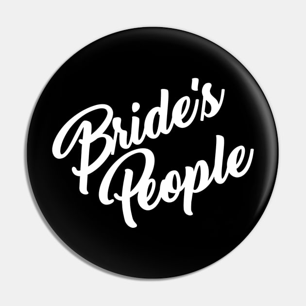 Bride's People Pin by One30Creative