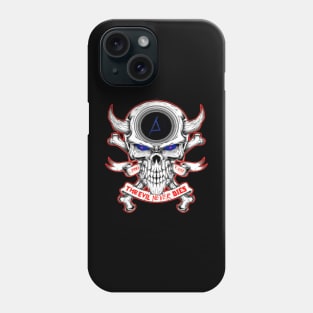 Podcast Logo Red Eye 2 sided Stay Evil! Horror Font Phone Case