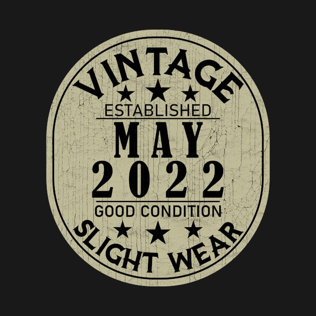 Vintage Established May 2022 - Good Condition Slight Wear by Stacy Peters Art
