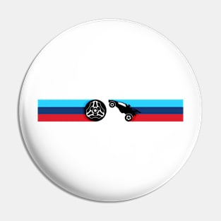 Rocket League 70's Stripes Pin