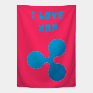 I LOVE XRP Tapestry