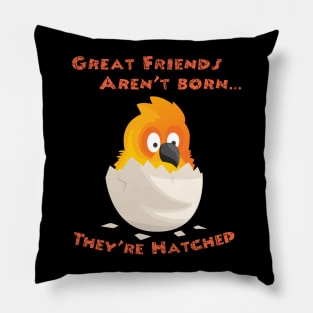 Sun Conure Friends are Hatched Pillow