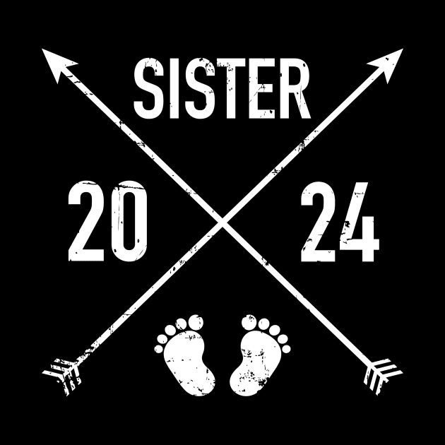 Sister est. 2024 hipster by Designzz