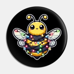 Oh Christmas Bee Lights Pin