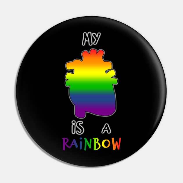 My... isa  Rainbow Pin by Dark Of The Moon